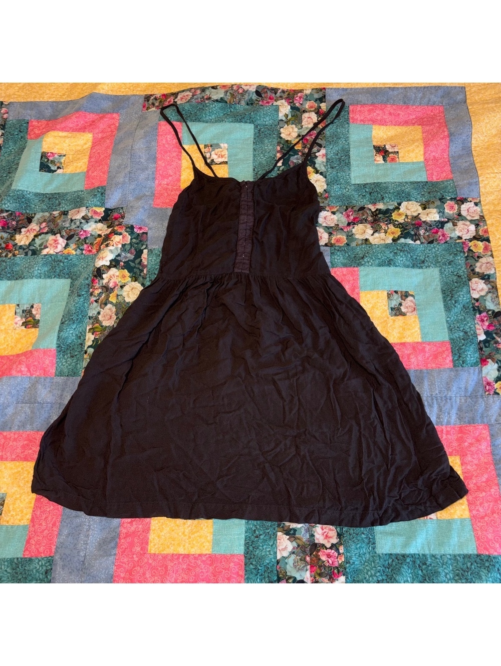 American Eagle Outfitters Black Spaghetti Strap Summer Dress Woman’s Size 4